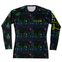 Chokefish™ Long Sleeve Rashguard Cannabis Men's Shirt-014