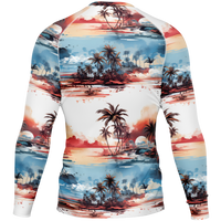 Chokefish™ Long Sleeve Rashguard Trees&Boats Men's Shirt-001