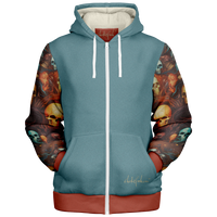 Chokefish™ Microfleece Zip-Up Hoodie Skulls-002