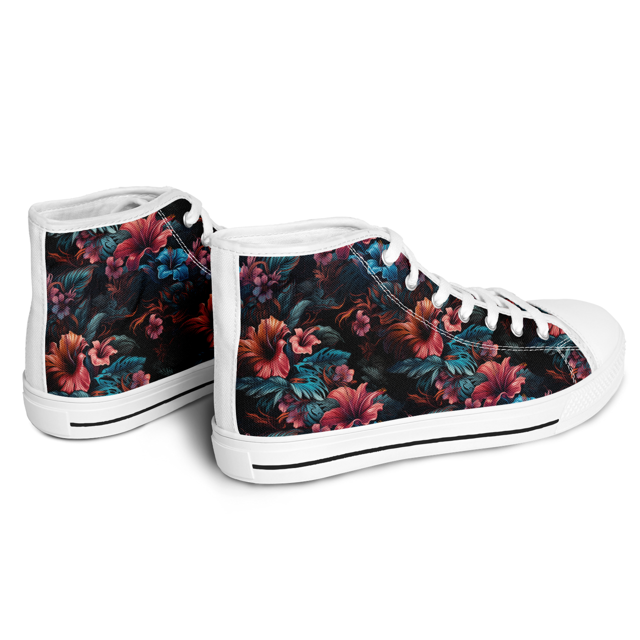 Chokefish™ Urban Peak Retro High Tops-Floral-006