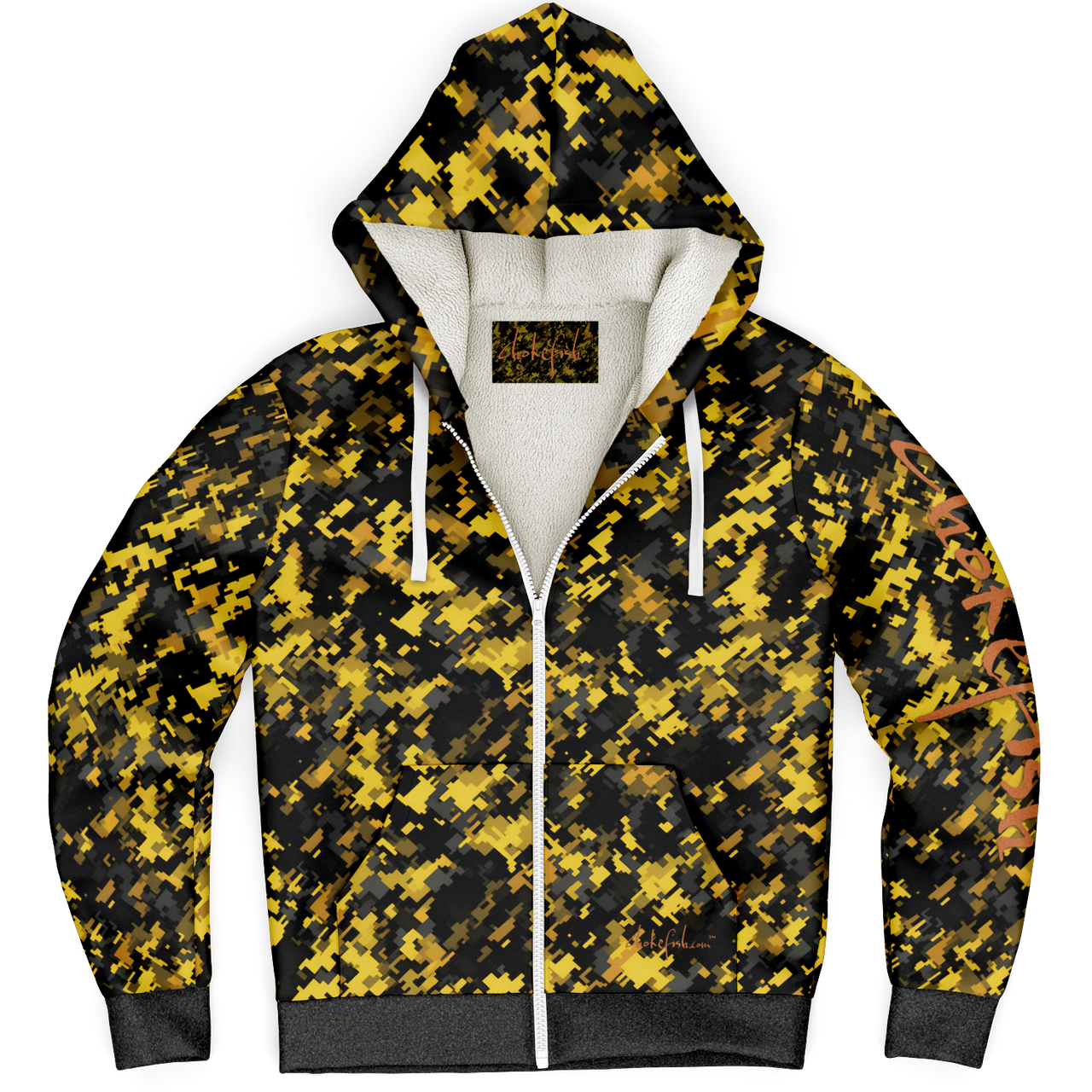 Chokefish™ Microfleece Zip-Up Hoodie Camouflage-017