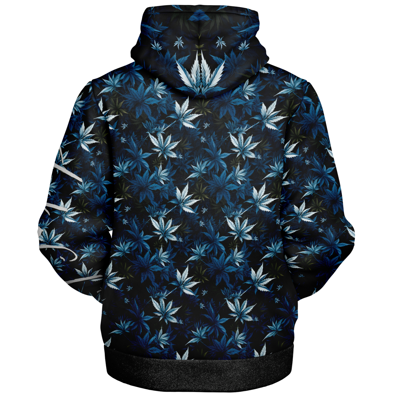Chokefish™ Microfleece Zip-Up Hoodie Cannabis-008B