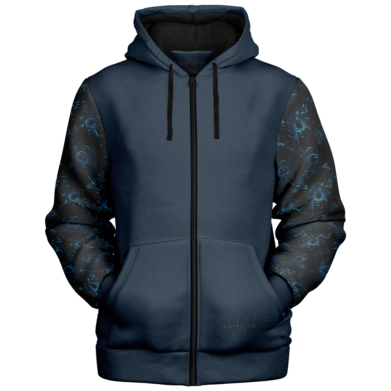 Chokefish™ Microfleece Zip-Up Hoodie Sun&Saltwater-005SEB