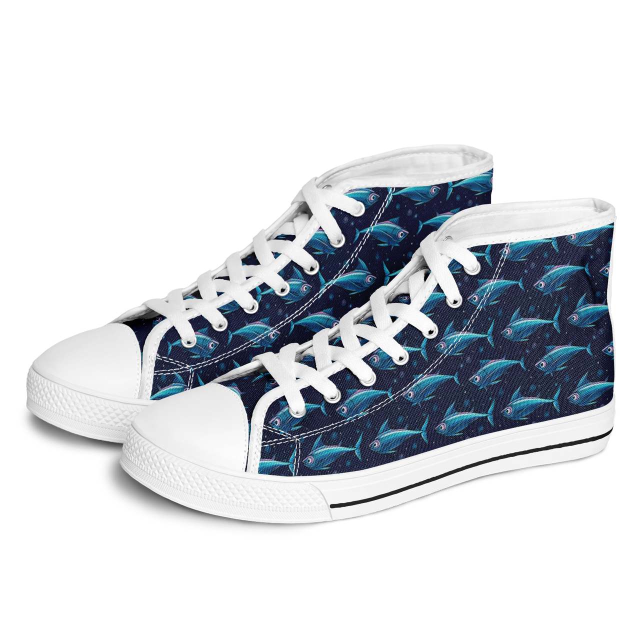 Chokefish™ Urban Peak Retro High Tops-Marine-006