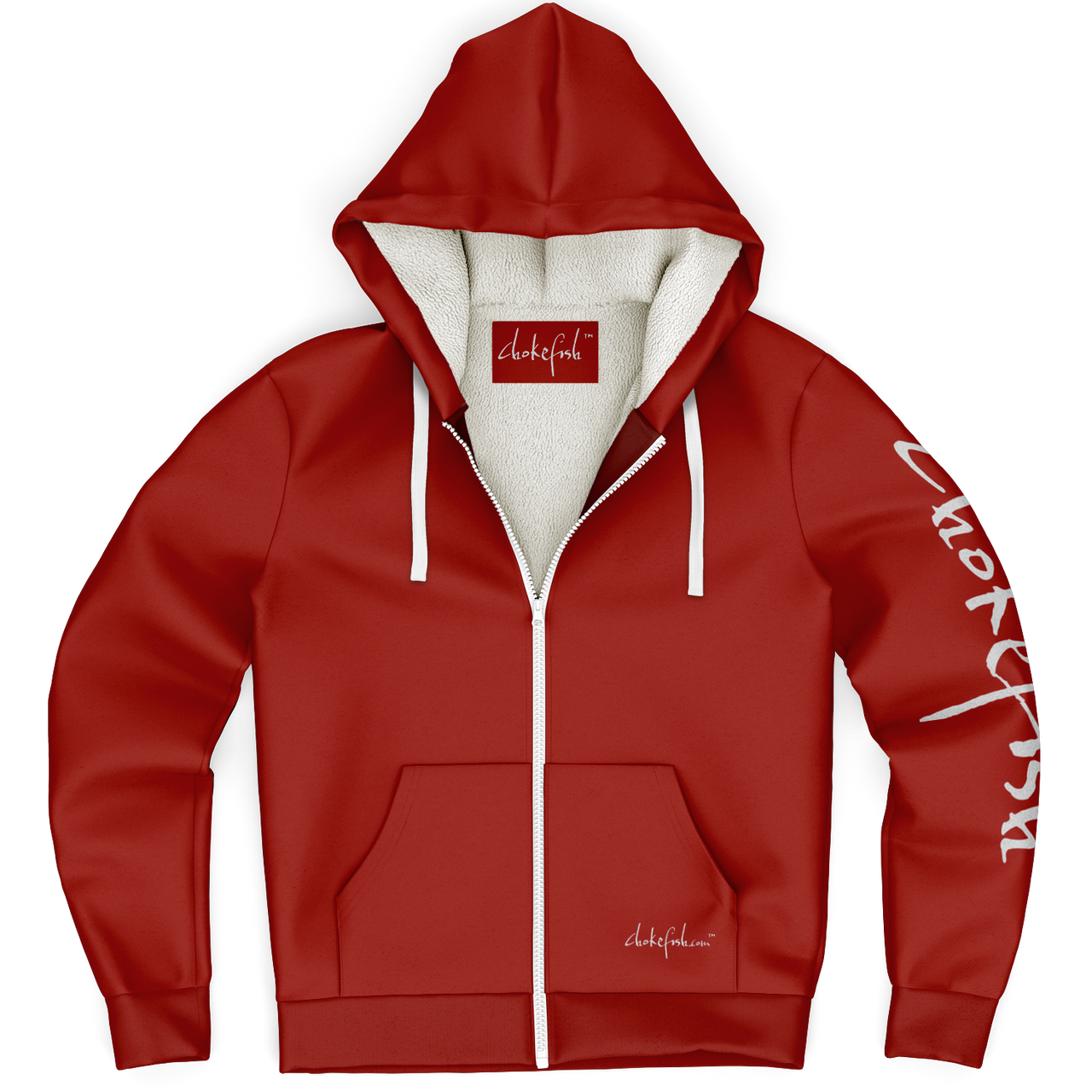Chokefish™ Microfleece Zip-Up Hoodie Solid Colors-002