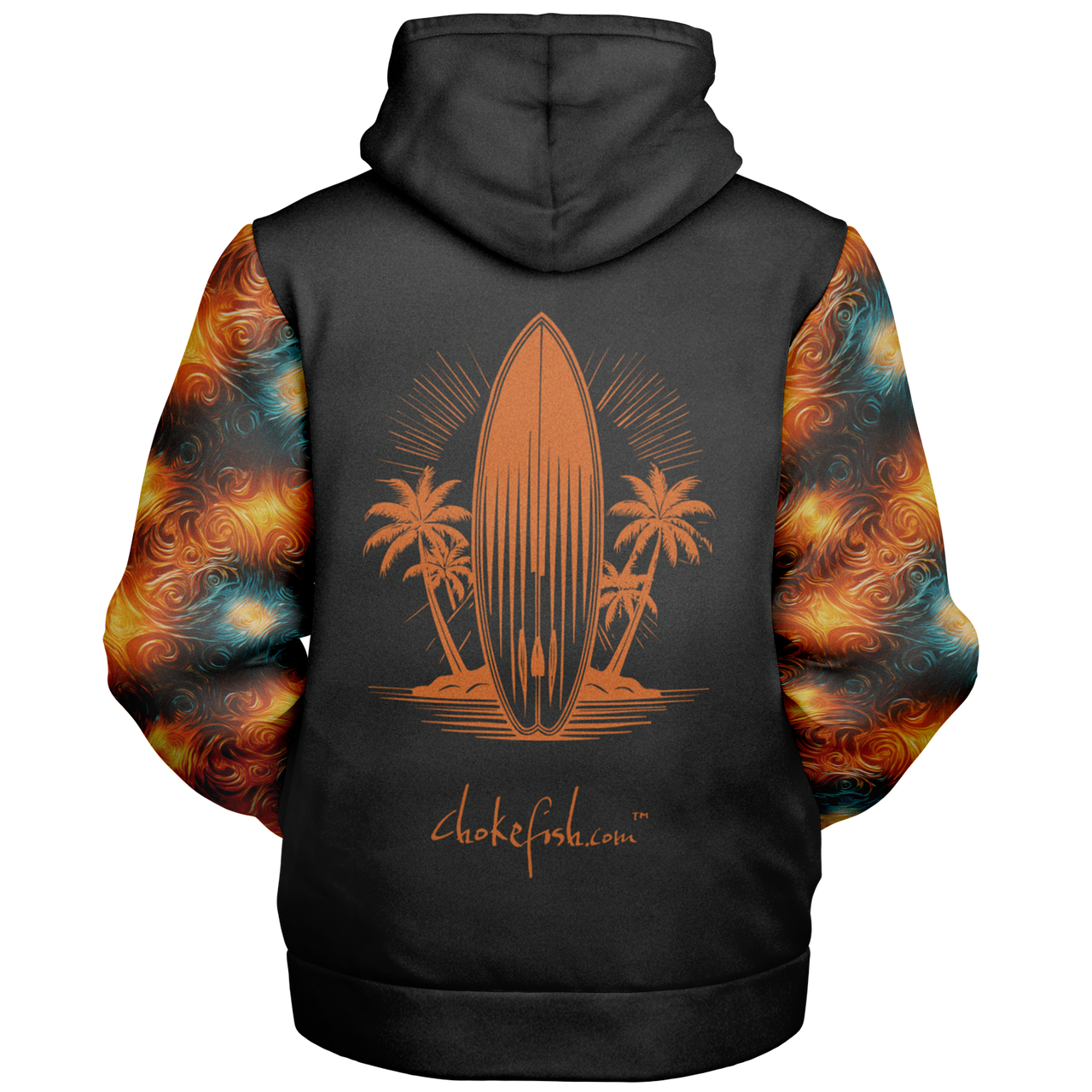 Chokefish™ Microfleece Zip-Up Hoodie Sun&Saltwater-004SE