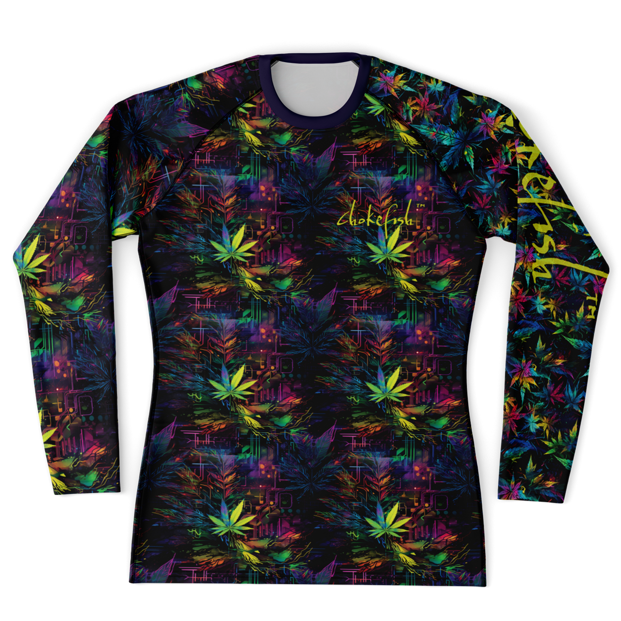 Chokefish™ Long Sleeve Rashguard Cannabis Men's Shirt-015-Special Edition