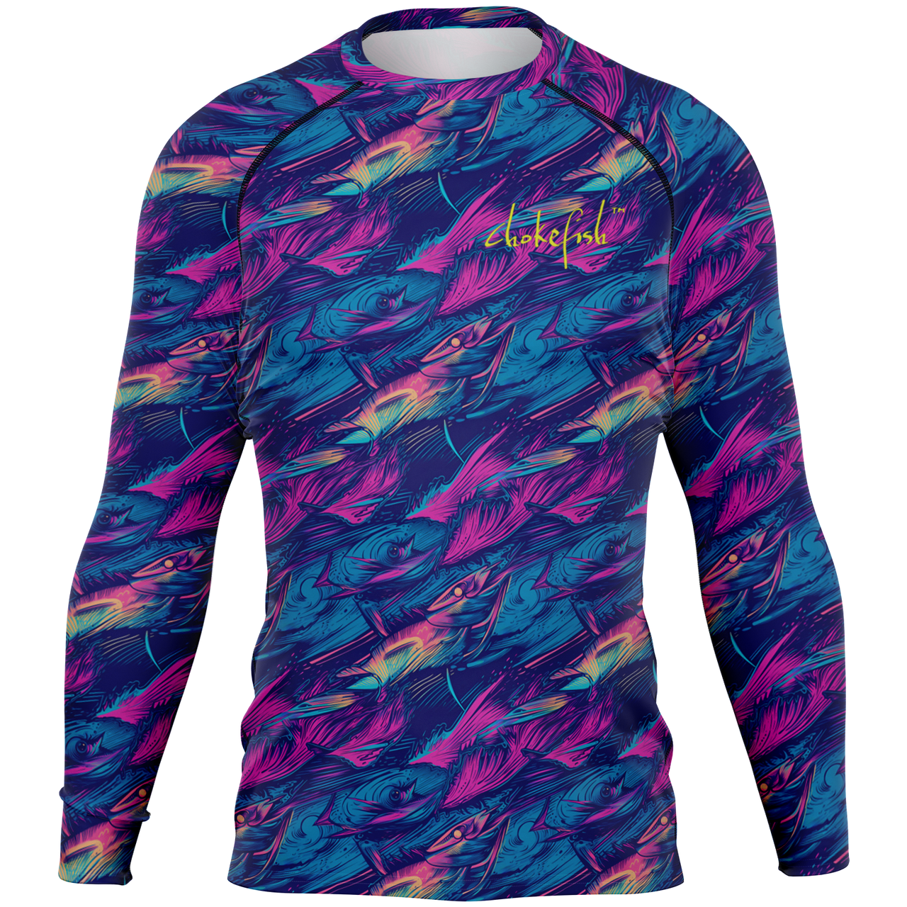 Chokefish™ Long Sleeve Rashguard Marine Men's Shirt-006