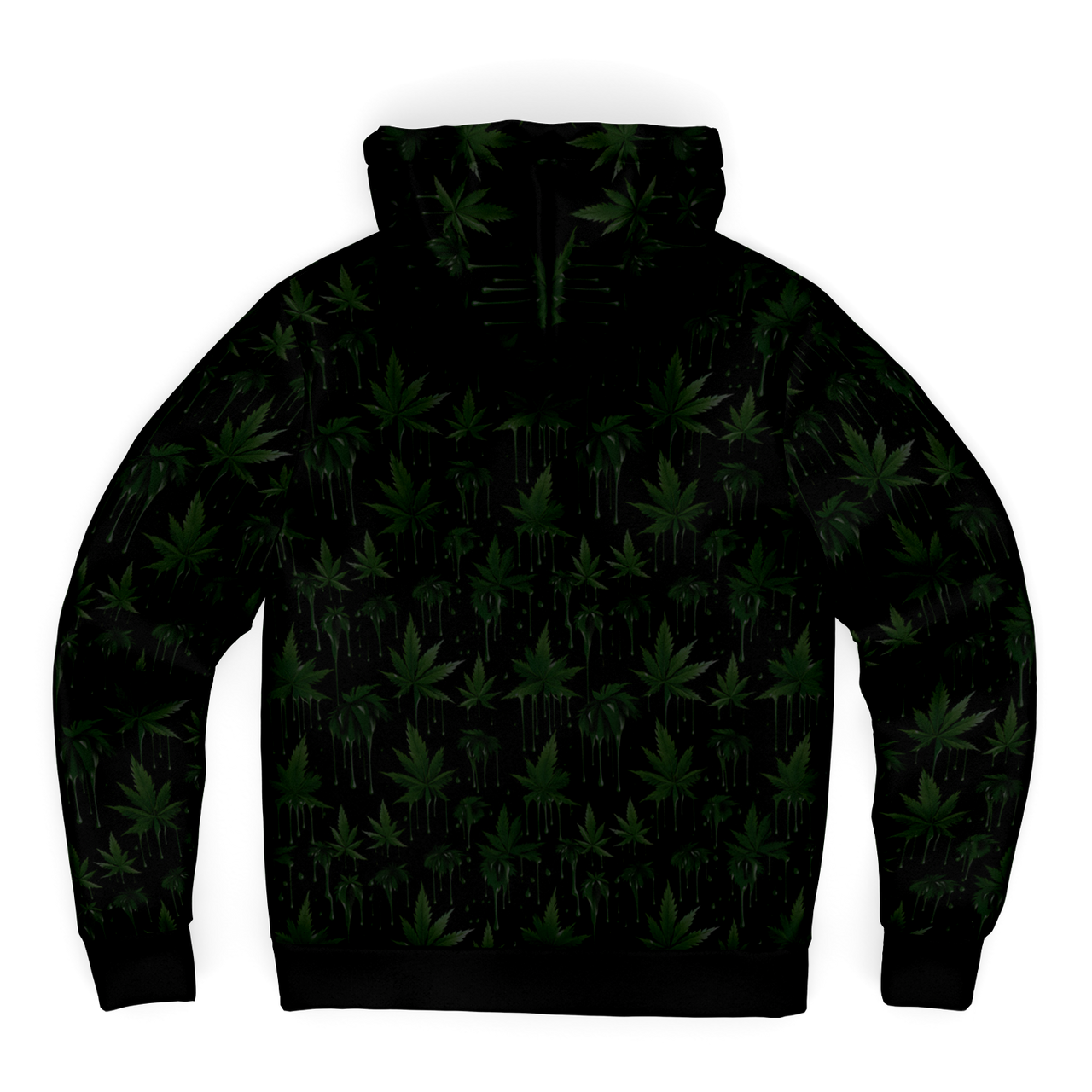 Chokefish™ Microfleece Zip-Up Hoodie Cannabis-003-2B