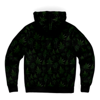 Chokefish™ Microfleece Zip-Up Hoodie Cannabis-003-2B
