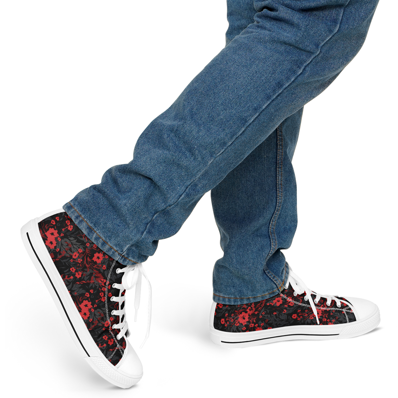 Chokefish™ Urban Peak Retro High Tops-Floral-003