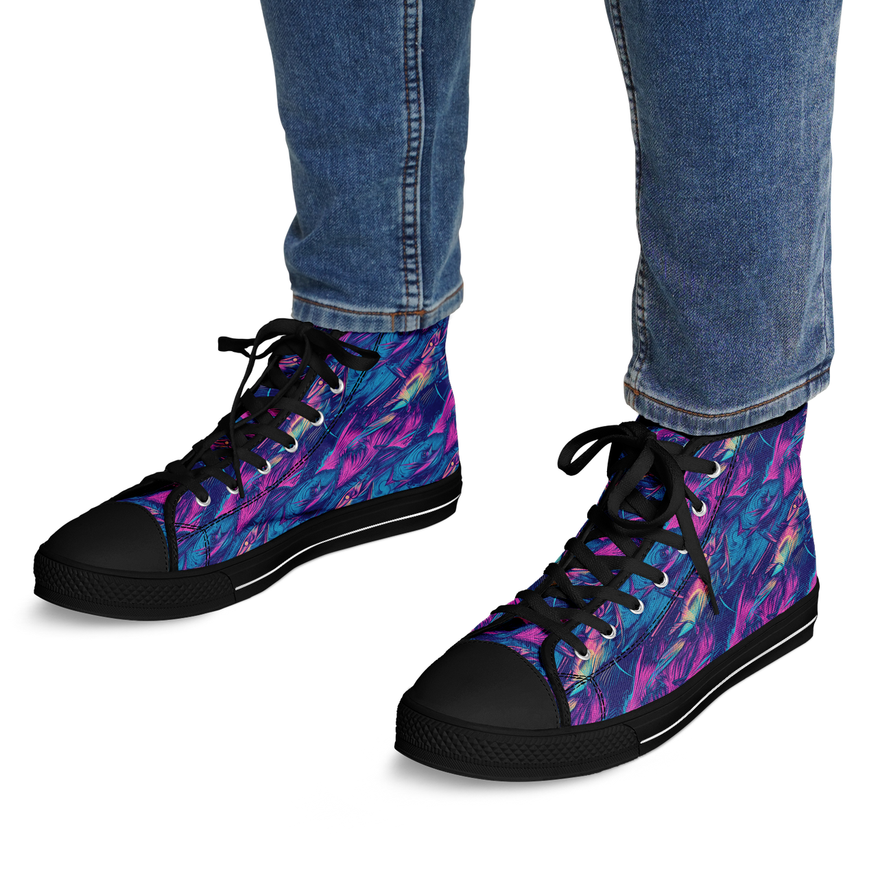 Chokefish™ Urban Peak Retro High Tops-Marine-007-2