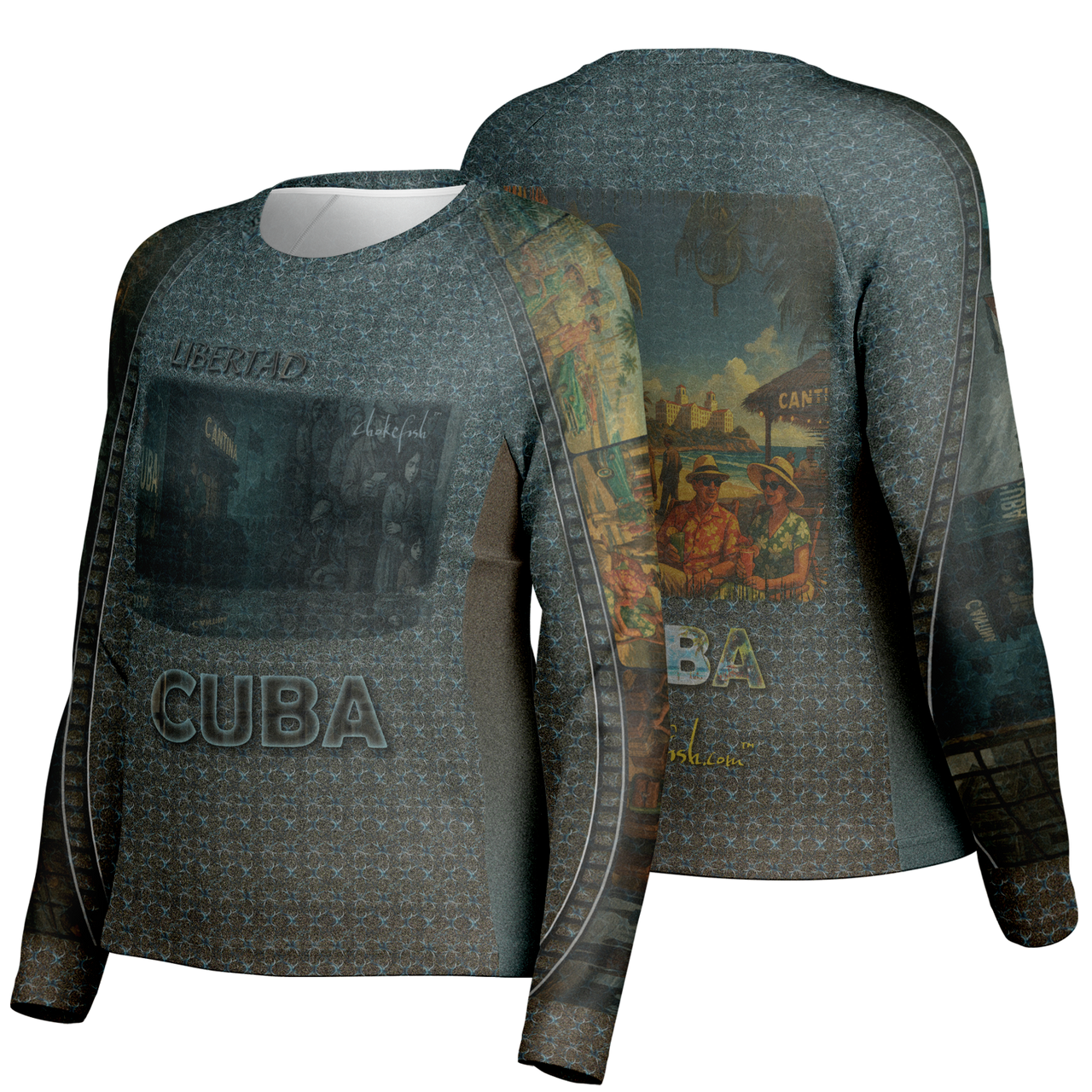 Chokefish™ Long Sleeve Every Day All Weather Shirt Women's Story of Cuba - SLE