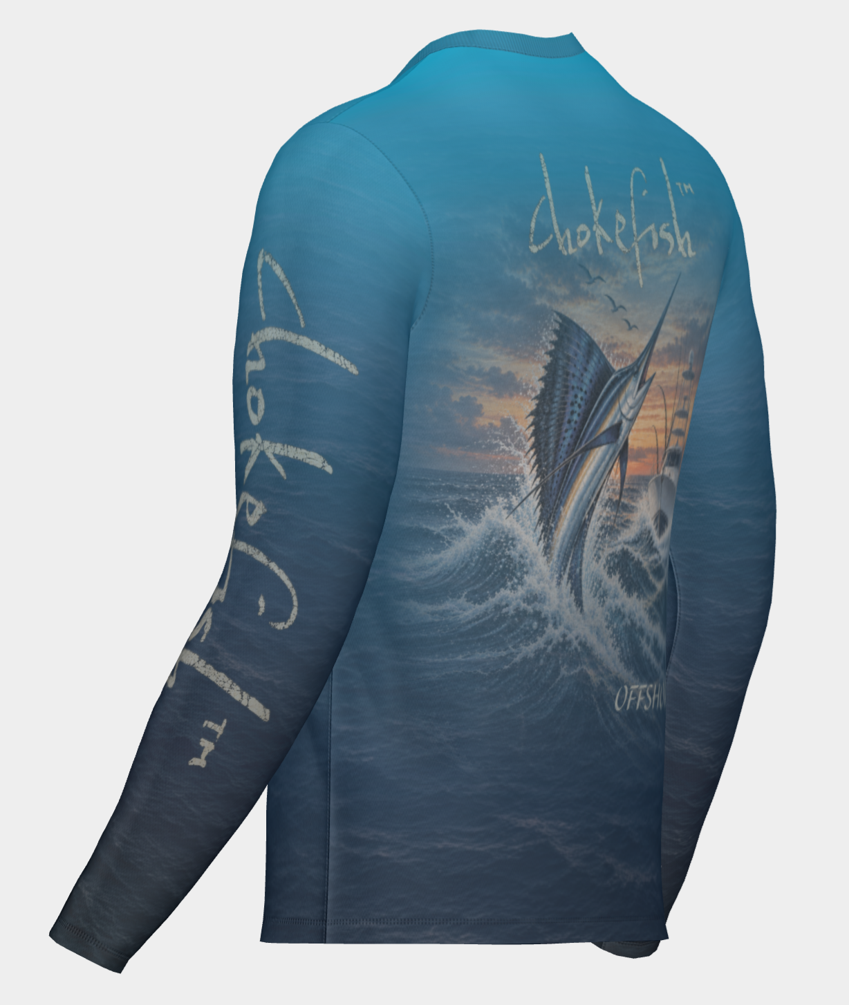 Midnight Blue Sailfish Performance Shirt