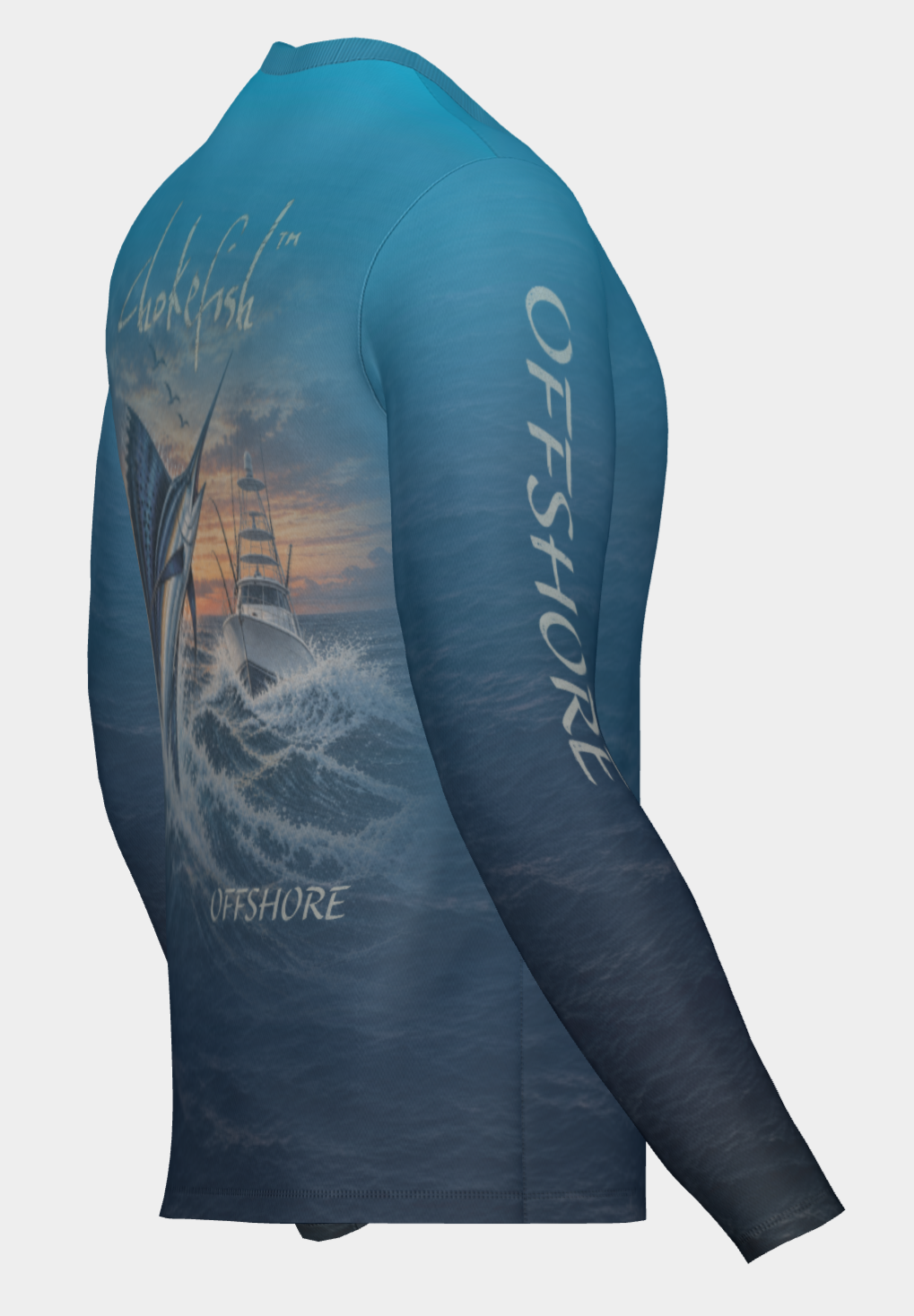 Midnight Blue Sailfish Performance Shirt