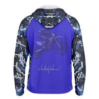 Chokefish™ Long Sleeve Every Day All Weather Hooded Shirt Men's-Motocross-002