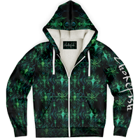 Chokefish™ Microfleece Zip-Up Hoodie Cannabis-002