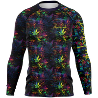 Chokefish™ Long Sleeve Rashguard Cannabis Men's Shirt-015-Special Edition
