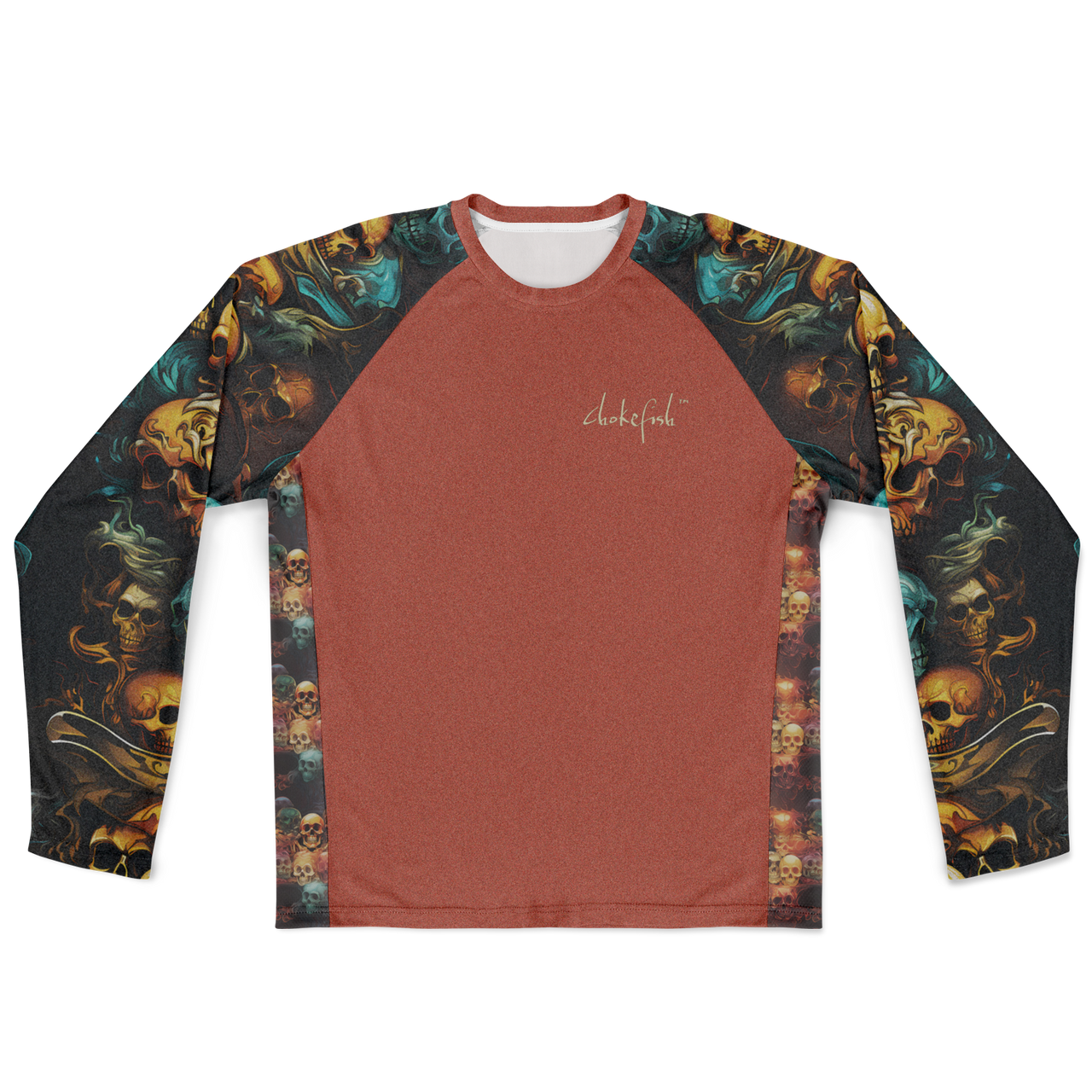 Chokefish™ Long Sleeve Every Day All Weather Skulls Shirt Men's-002 - SLE