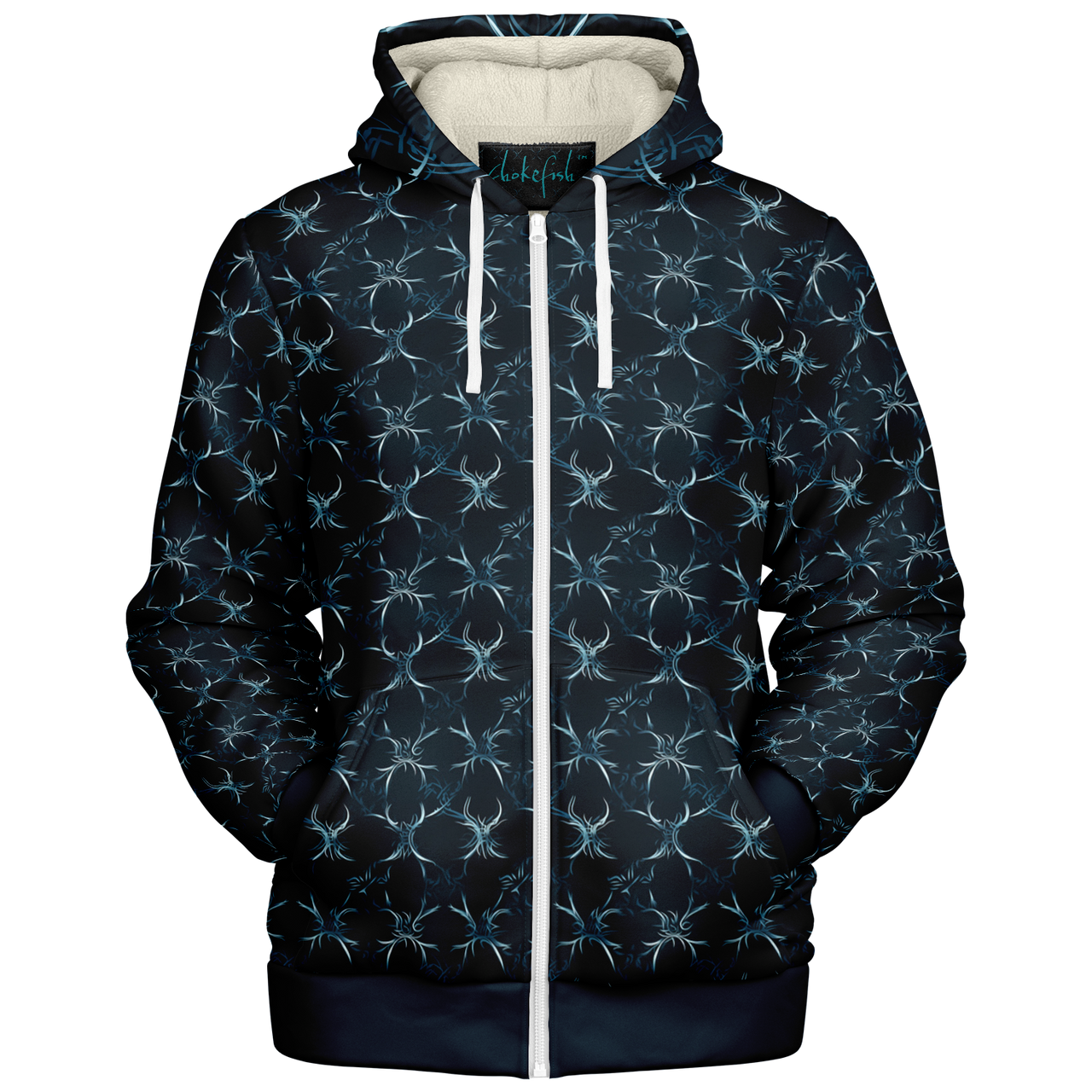Chokefish™ Microfleece Zip-Up Hoodie Sun&Saltwater-003SE