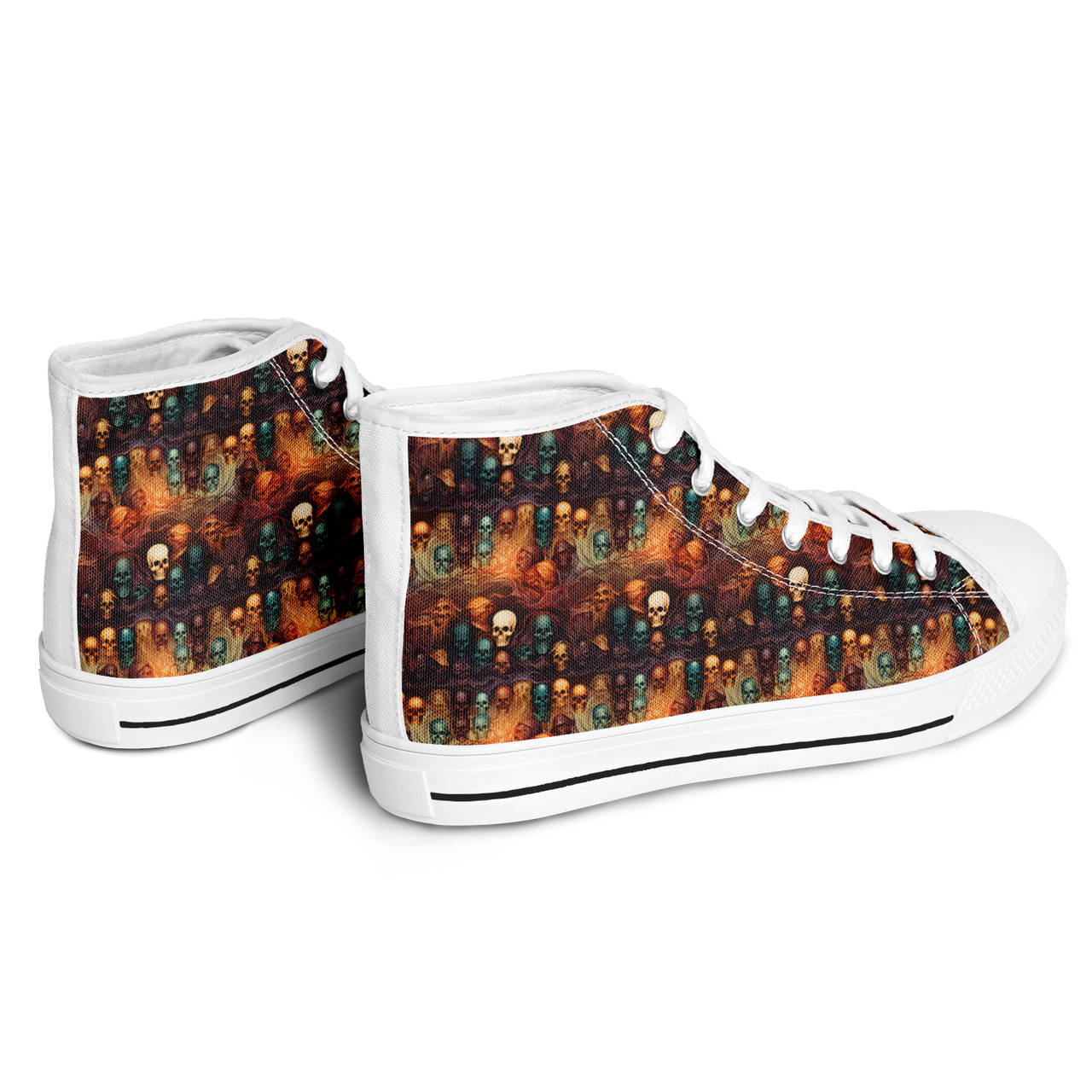 Chokefish™ Urban Peak Retro High Tops-Skulls-001
