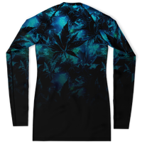 Chokefish™ Long Sleeve Rashguard Cannabis Woman's Shirt-008