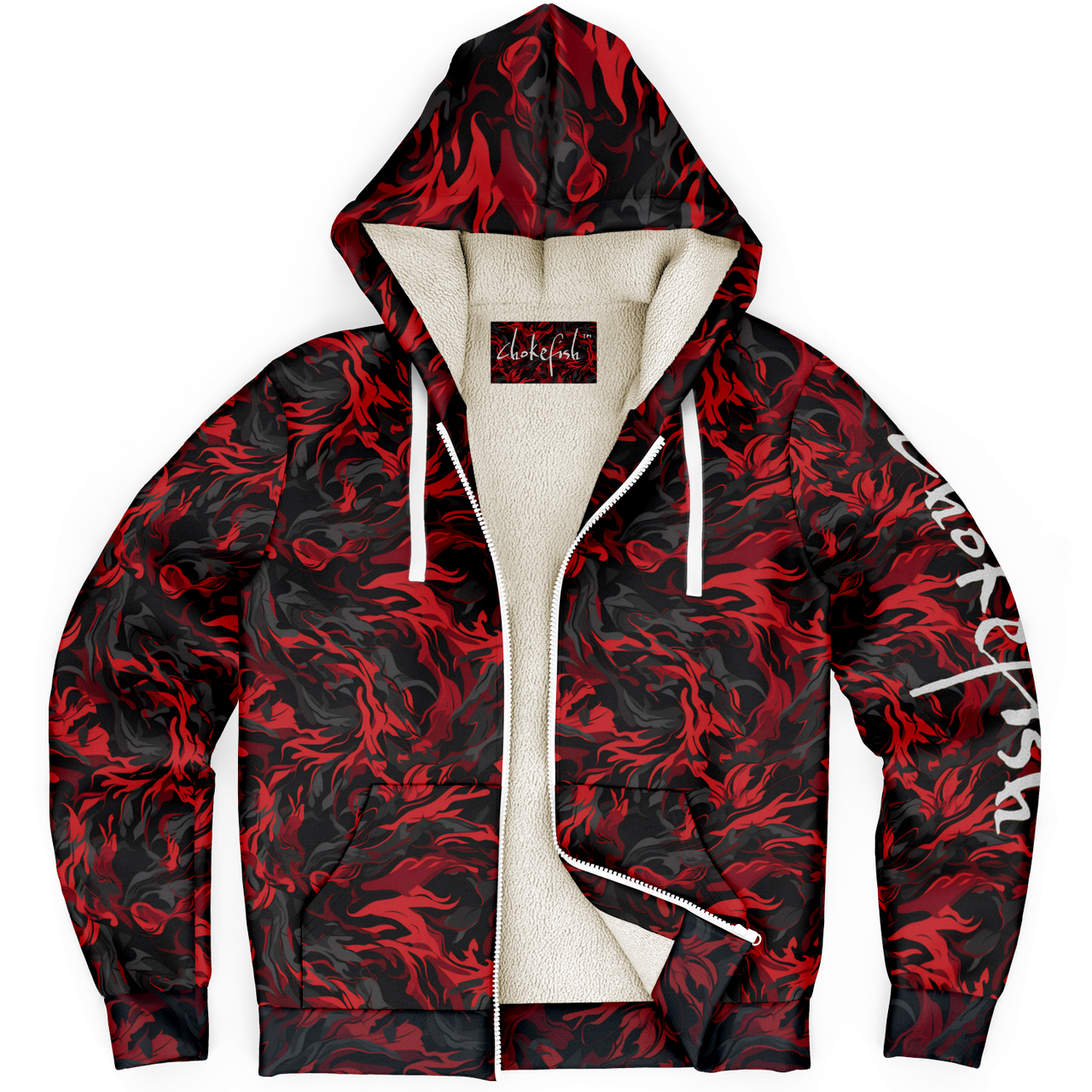 Chokefish™ Microfleece Zip-Up Hoodie Camouflage-008