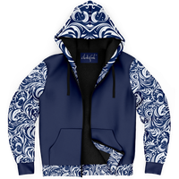 Chokefish™ Microfleece Zip-Up Hoodie Maori-006B