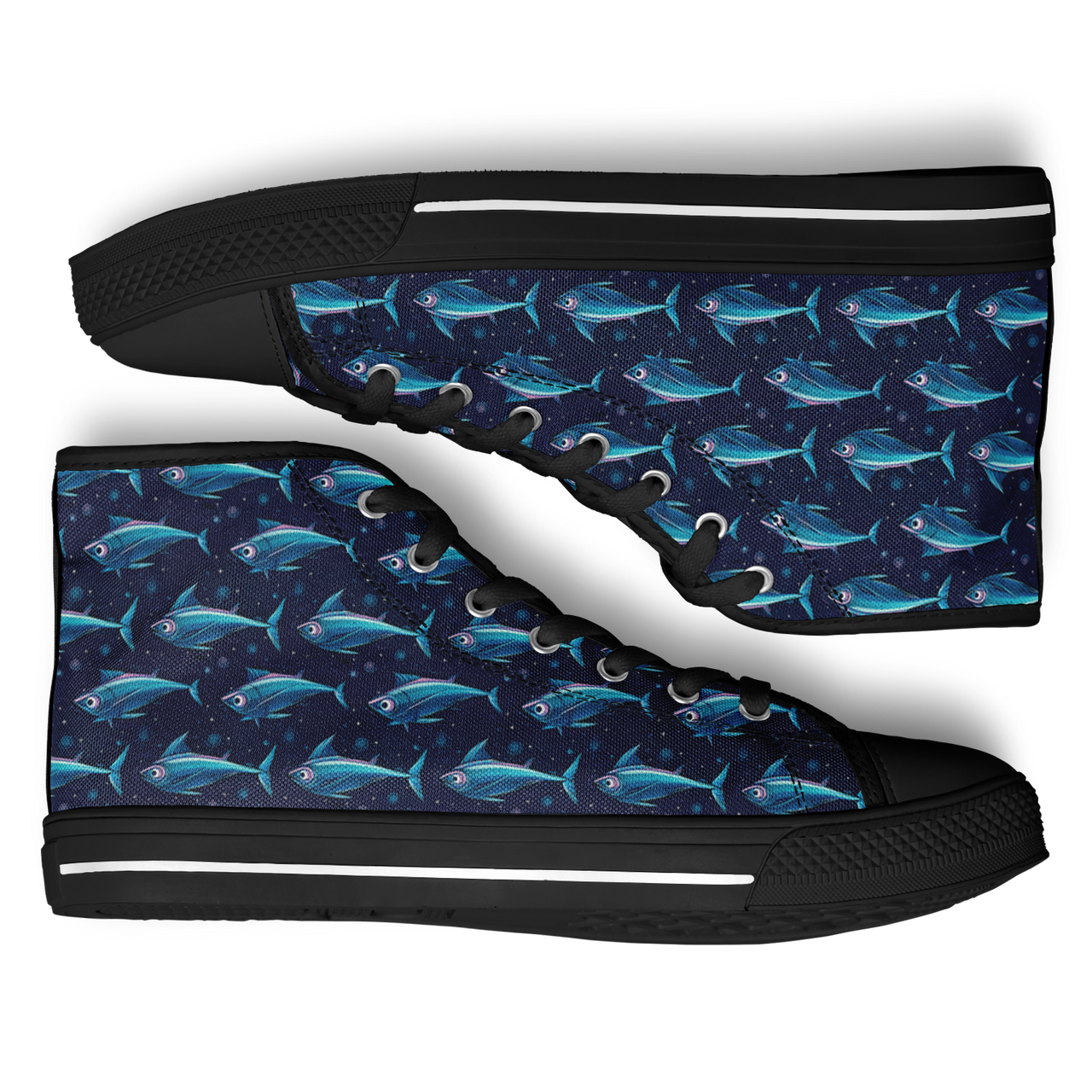 Chokefish™ Urban Peak Retro High Tops-Marine-006-2