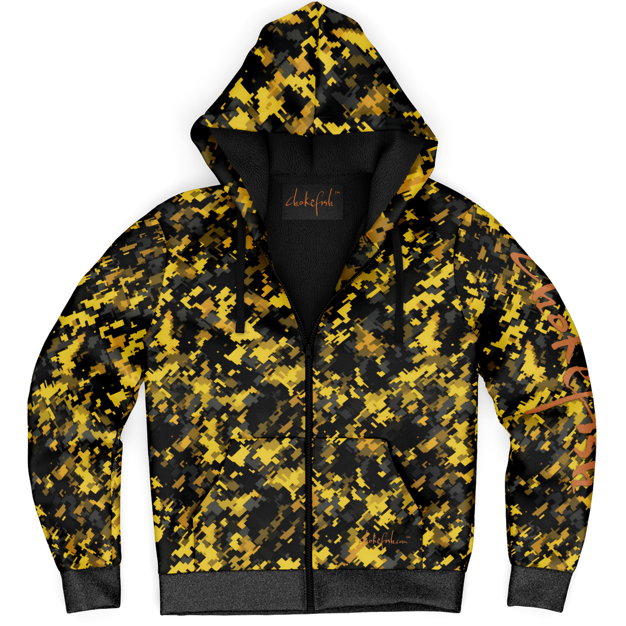 Chokefish™ Microfleece Zip-Up Hoodie Camouflage-017B