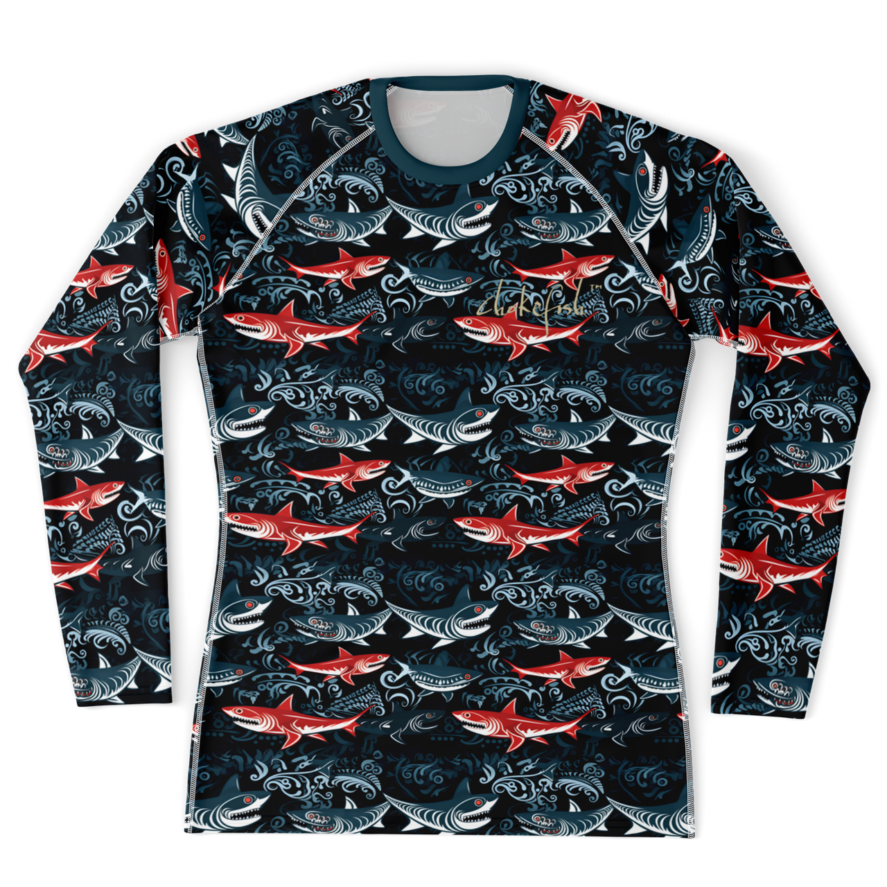 Chokefish™ Long Sleeve Rashguard Marine Men's Shirt-002