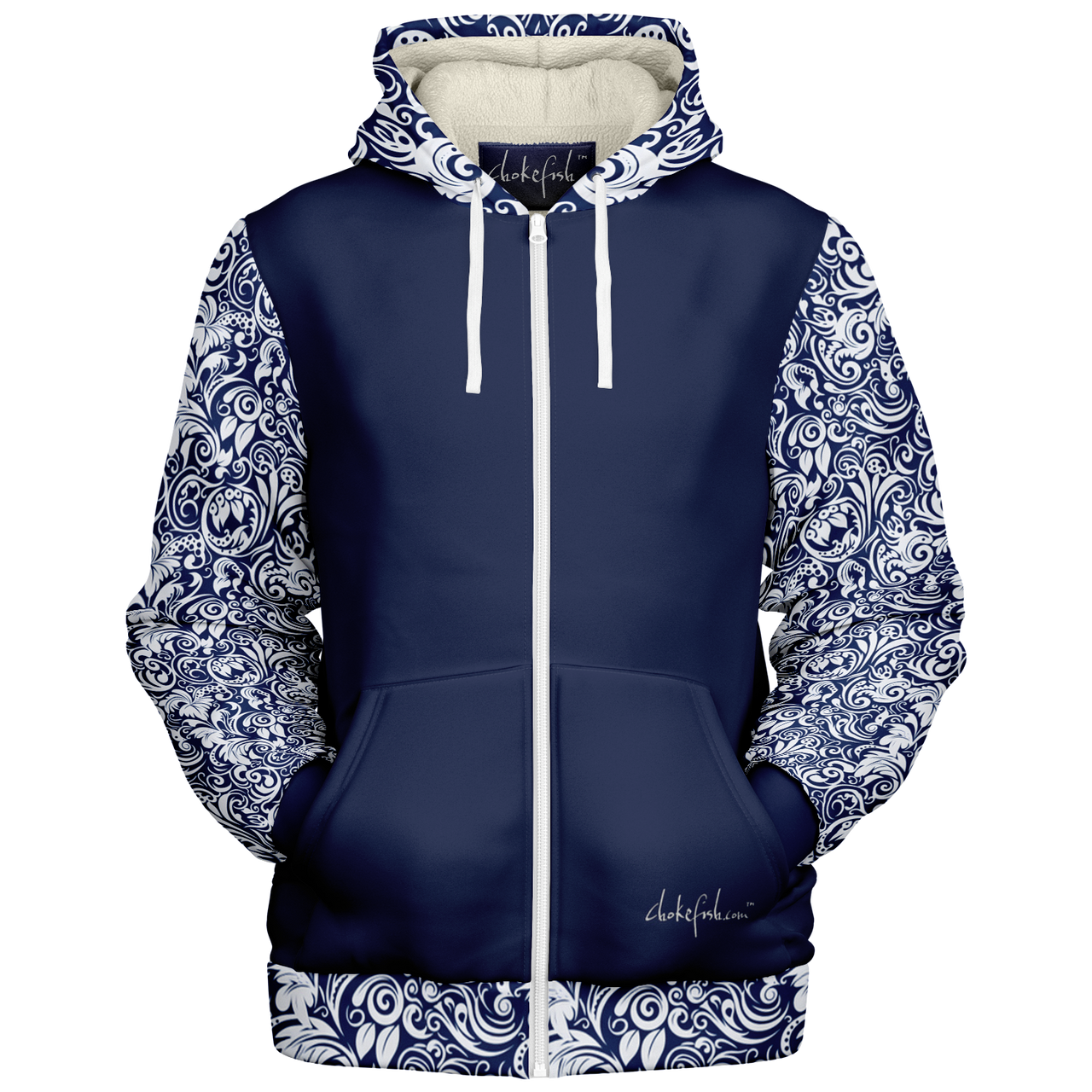 Chokefish™ Microfleece Zip-Up Hoodie Maori-005
