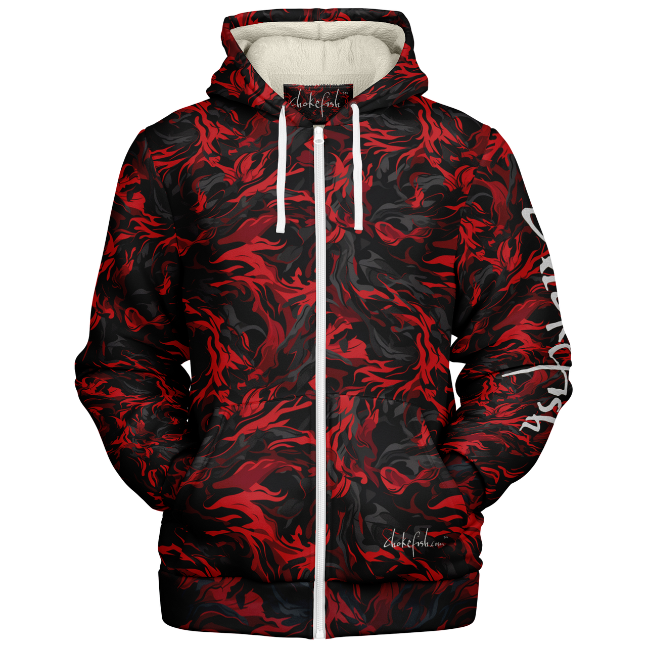 Chokefish™ Microfleece Zip-Up Hoodie Camouflage-008