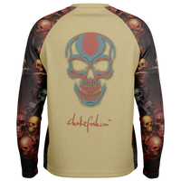 Chokefish™ Long Sleeve Every Day All Weather Skulls Shirt Men's-04 - SLE