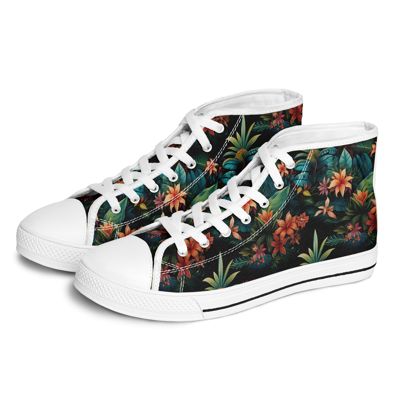 Chokefish™ Urban Peak Retro High Tops-Floral-007