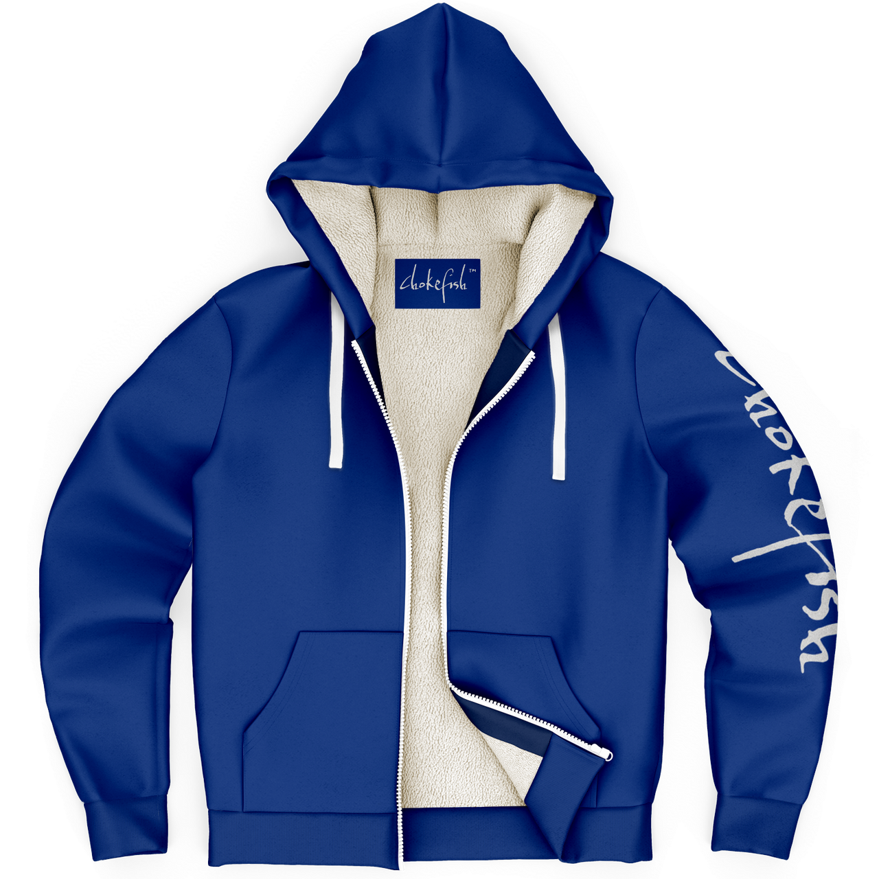 Chokefish™ Microfleece Zip-Up Hoodie Solid Colors-005