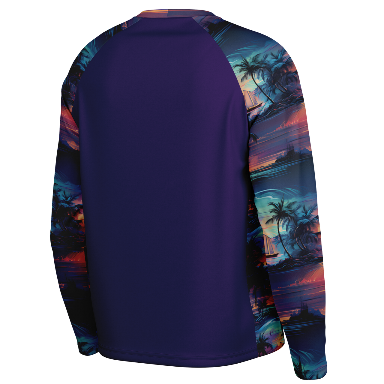 Chokefish™ Long Sleeve Every Day All Weather Trees&Boats Shirt Men's-004