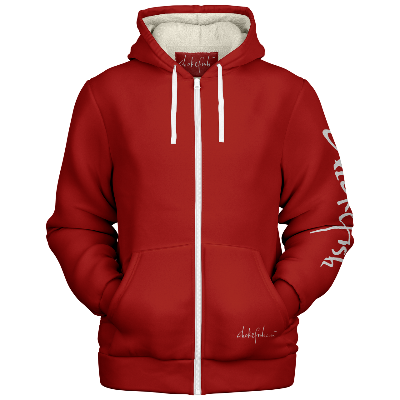 Chokefish™ Microfleece Zip-Up Hoodie Solid Colors-002