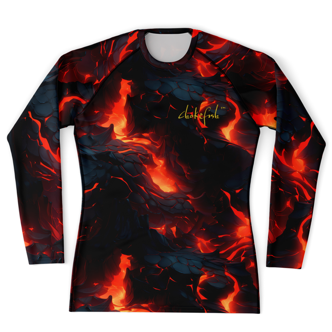 Chokefish™ Long Sleeve Rashguard Volcano Men's Shirt-001