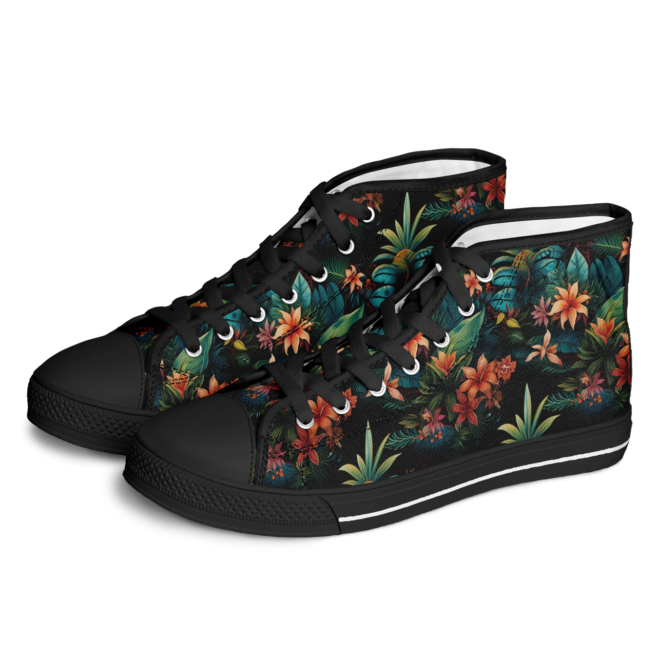 Chokefish™ Urban Peak Retro High Tops-Floral-007-2