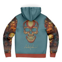 Chokefish™ Microfleece Zip-Up Hoodie Skulls-002B