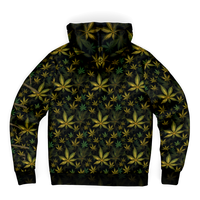 Chokefish™ Microfleece Zip-Up Hoodie Cannabis-007B