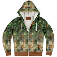 Chokefish™ Microfleece Zip-Up Hoodie Cannabis-001
