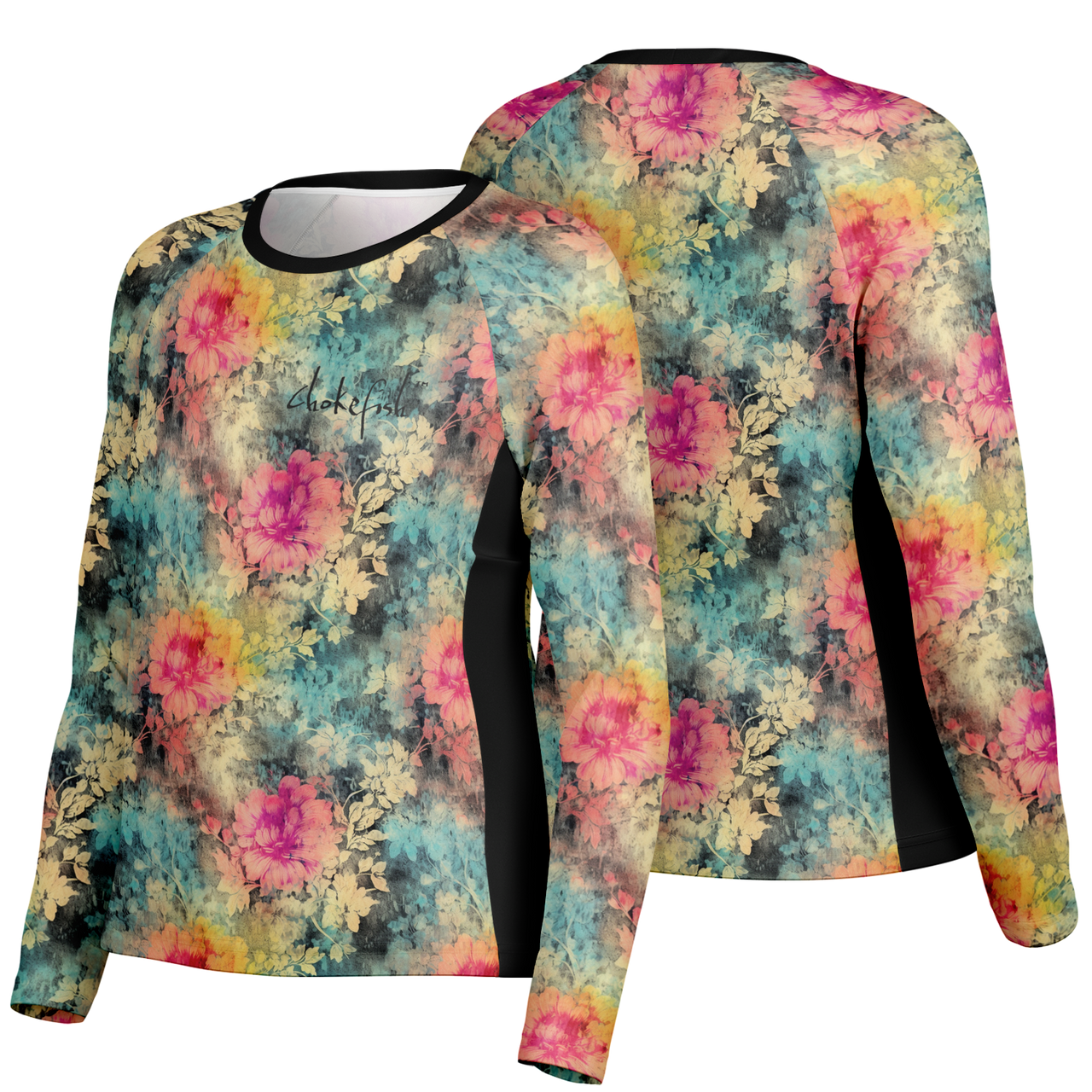 Chokefish™ Long Sleeve Every Day All Weather Acid-Wash Shirt Women's-007