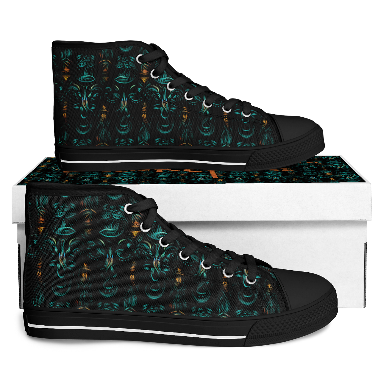 Chokefish™ Urban Peak Retro High Tops-Totems-001-2