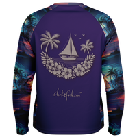 Chokefish™ Long Sleeve Every Day All Weather Trees&Boats Shirt Men's-004 - SLE
