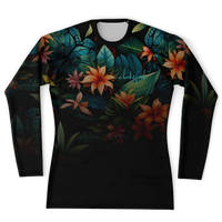 Chokefish™ Long Sleeve Rashguard Floral Men's Shirt-005