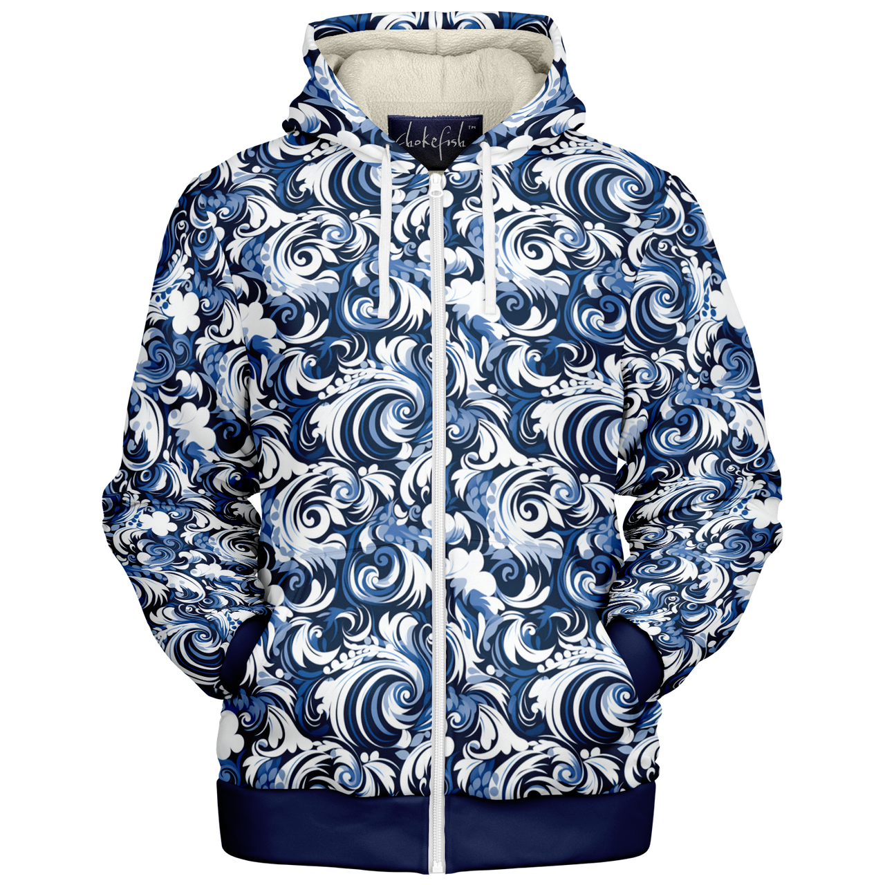 Chokefish™ Microfleece Zip-Up Hoodie Maori-008-2