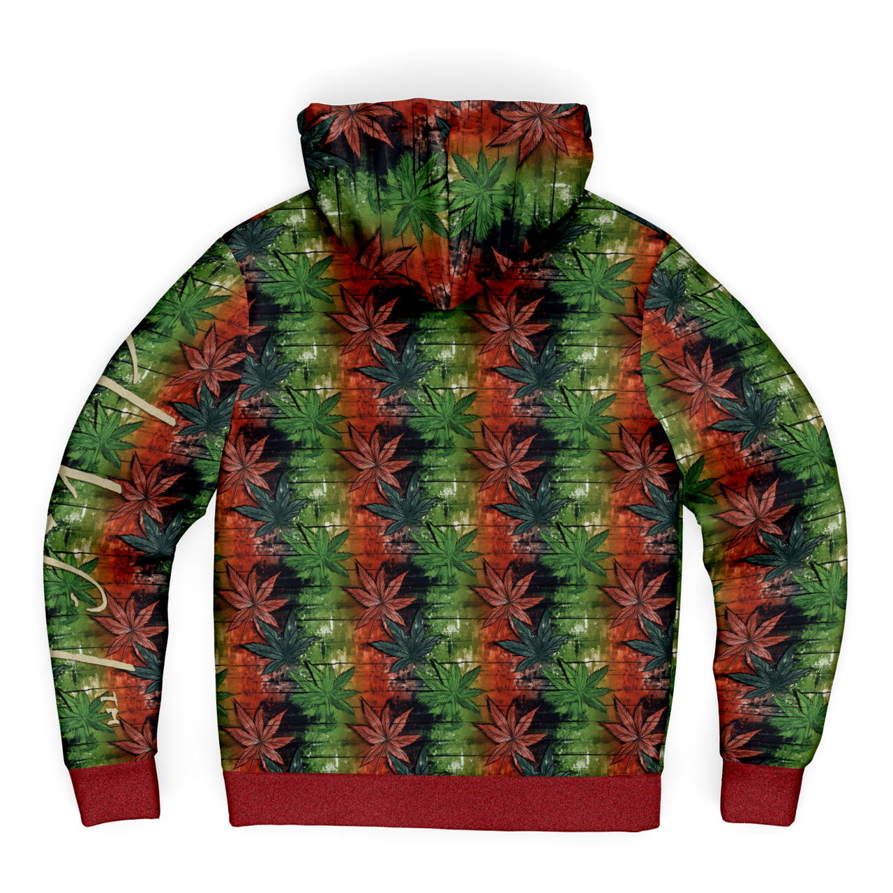 Chokefish™ Microfleece Zip-Up Hoodie Cannabis-005