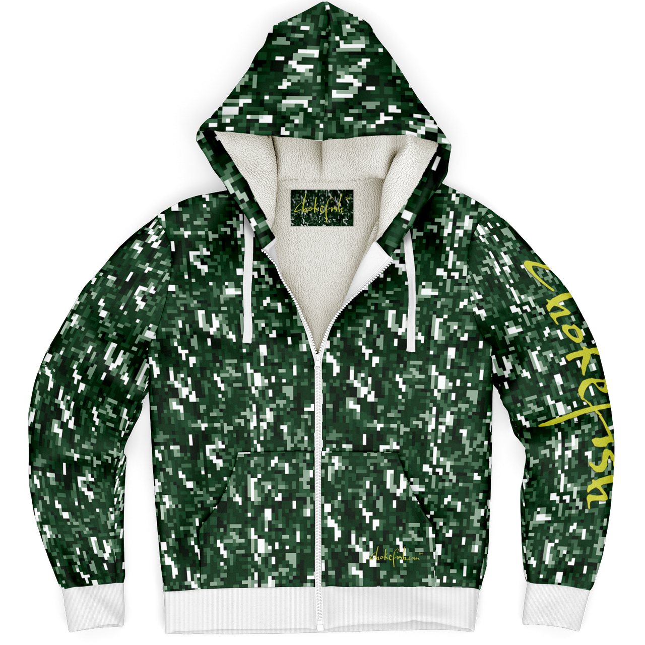 Chokefish™ Microfleece Zip-Up Hoodie Camouflage-020